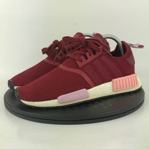 Adidas NMD R1 Boost Burgundy Athletic Running Shoes B37646 Women's Size 8